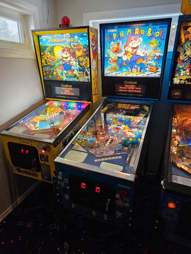 Super Mario and Super Mario Mushroom World Pinball in Toys & Games in Strathcona County