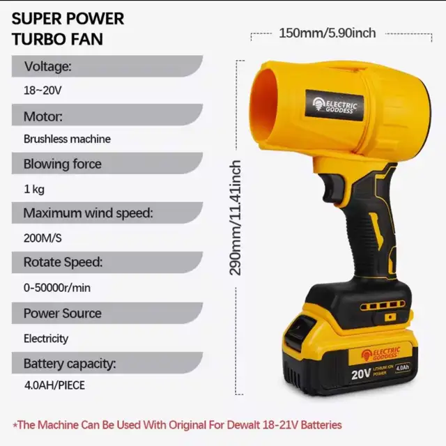 Portable Dewalt battery blower TOOL ONLY in Power Tools in Calgary - Image 3