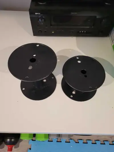 2 Black Plastic Spools, View more