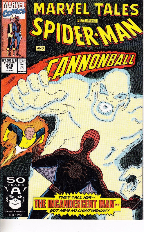 Marvel Tales Featuring Spider-Man And Cannonball #246 FEB. 1991 dans Bandes dessinées  à Longueuil/Rive Sud