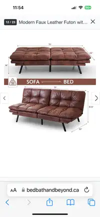 New futon sofa bed