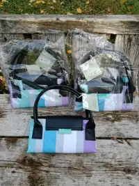 3 Compact Foldable Tote Bags, Great For Shopping, Easy Clean 