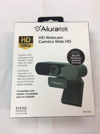 Aluratek 1080p HD Webcam model AWC03F NIB