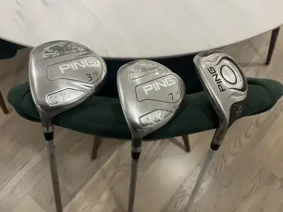 Women’s Ping Golf Clubs - 3 Wood, 7 Wood & 6 Hybrid - LH, View more