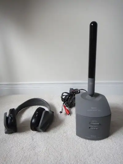 Sony infrared cordless stereo headphones, View more