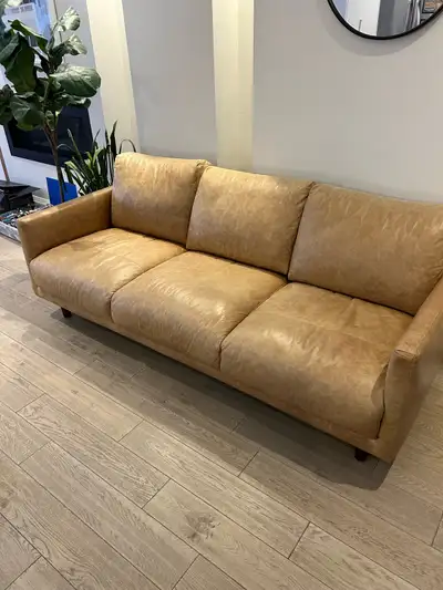 Tan Leather Sofa, View more