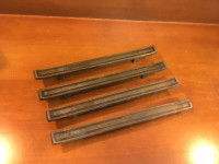 4 Vintage Long Metal Drawer Pulls