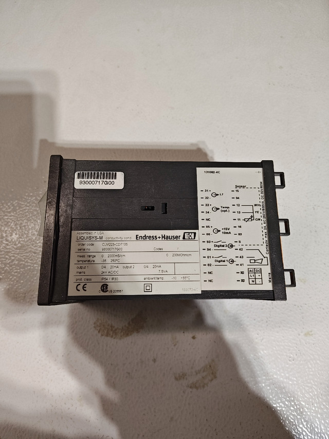 ENDRESS+HAUSER LIQUISYS-M CONTROLLER CPM223-MR7005 - 0/4, 20mA in Other Business & Industrial in Markham / York Region - Image 3