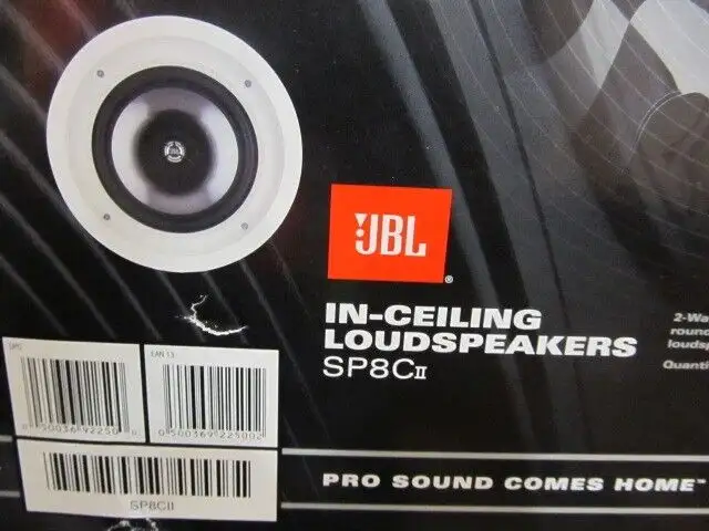 JBL SP8Cii 100W 8'' Ceiling Speakers -White-NEW IN BOX in Speakers in Delta/Surrey/Langley - Image 2