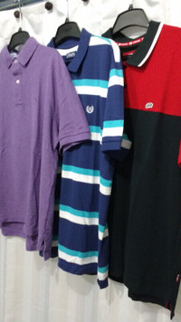 Lot 3x Polos manches courtes pour homme, taille LARGE ( NEUF!!
