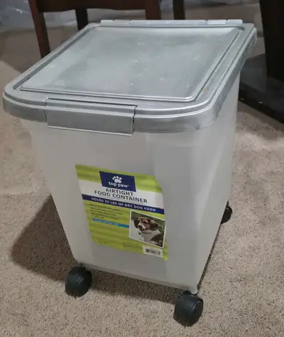 Top Paw Airtight Food Container 25lbs dry food, View more