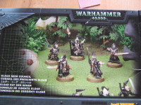 Warhammer 40K Eldar Seer Council and Eldar Rangers- metal sets