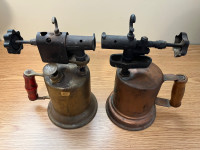 Two old lead torches for sale