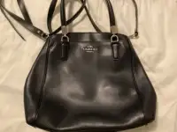 Coach black leather purse for sale