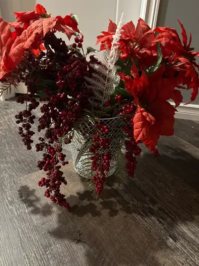 artificial poinsettias, View more