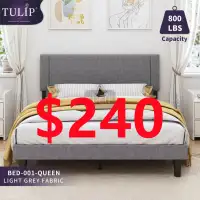 █♣█$240 TULIP® BRAND NEW FABRIC BED FRAME#1~