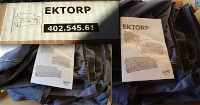 Housse neuve BLEU JEANS causeuse IKEA EKTORP 402.545.61 UPPLAND, View more