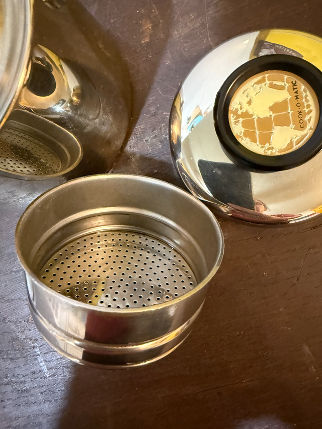 Vintage Cook O Matic-Stovetop Espresso Coffee Pot 2-3 Cup INOX I in Arts & Collectibles in Oshawa / Durham Region - Image 9