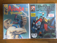 Comic Magazines B&W -The Punisher & Tales of the Ninja Warriors