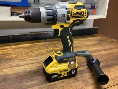 DEWALT 20v MAX XR BR. POWER DETECT 3-SP. 1/2” HAMMER DRILL/8.0 B, View more