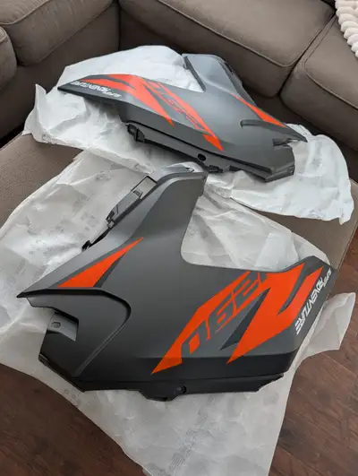 New KTM super Adventure S side panels. These were on the bike in the showroom and were taken off to...
