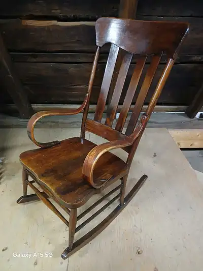 3 wooden rocking chairs, View more