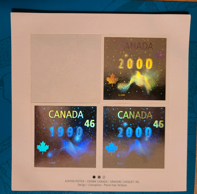 Holographic 1999-2000 Canada stamps
Dove of Peace
 in Arts & Collectibles in Kitchener / Waterloo - Image 3