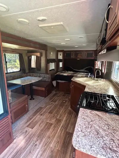 22’ passport trailer barely used. Outside shower, BBQ that attaches to the side wall, outdoor speake...