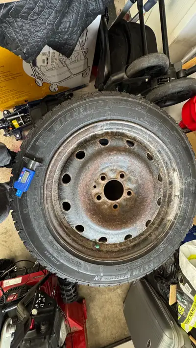 Winter tires used for one season with 90% tread left. Came off a 2017 Elantra. Bought a Tesla so the...