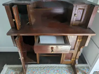 Old Antique Organ turned Desk, View more