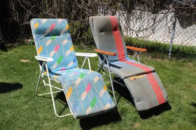 Duo de chaises longues avec coussins amovibles, View more