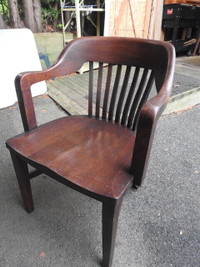 antique vintage arm office chair RESTORED