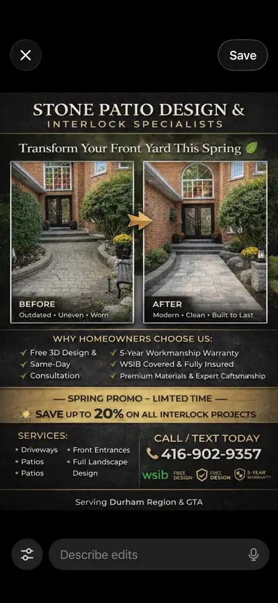 Interlocking Driveways & Walkways Upgrade your home with durable, stylish interlocking stone solutio...