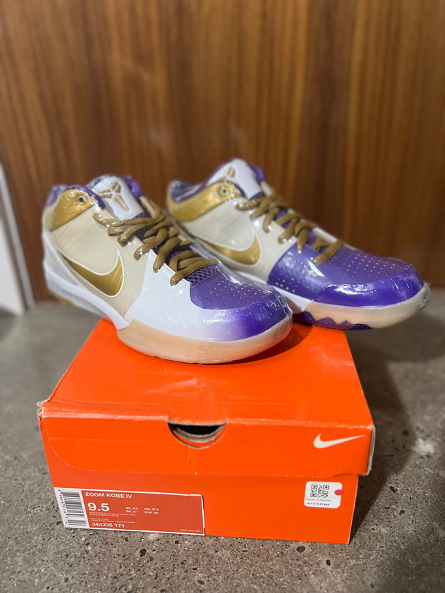 Kobe 4 MLK Gold (Size 9.5 US Men) Dead Stock in Men's Shoes in Richmond