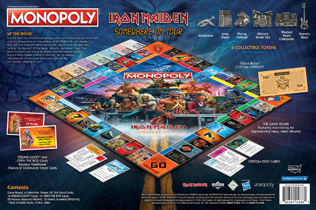 Iron Maiden -Somewhere on Tour Monopoly Collectors Edition in Arts & Collectibles in Chatham-Kent - Image 3
