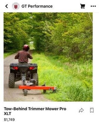 Tow-Behind Trimmer Mower Pro XLT, Contact GT Performance