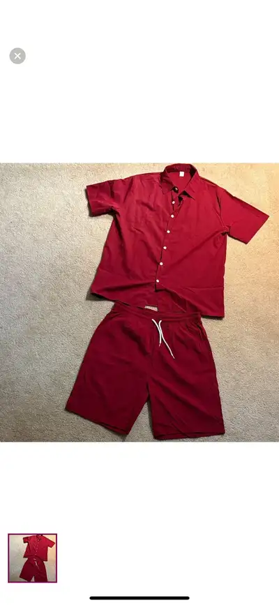 Men’s Large Shirt and Short set , View more