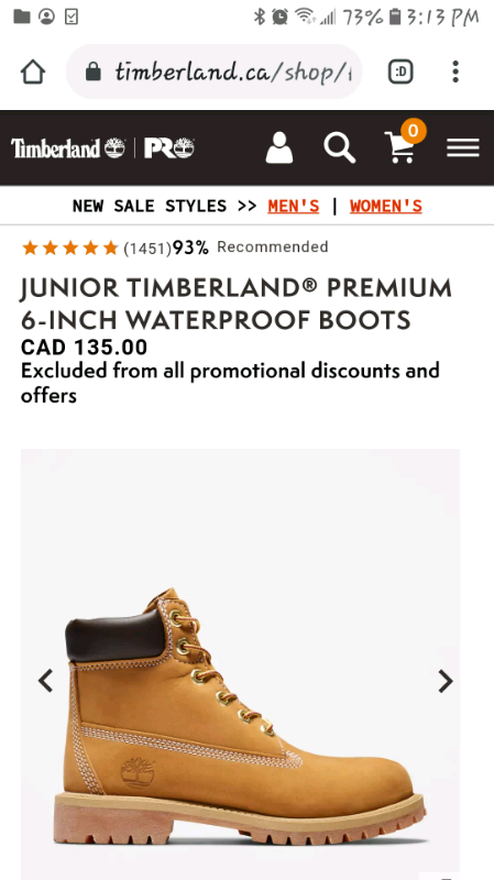 Timberland Premium 6 inch waterproof boots in Kids & Youth in City of Toronto - Image 3