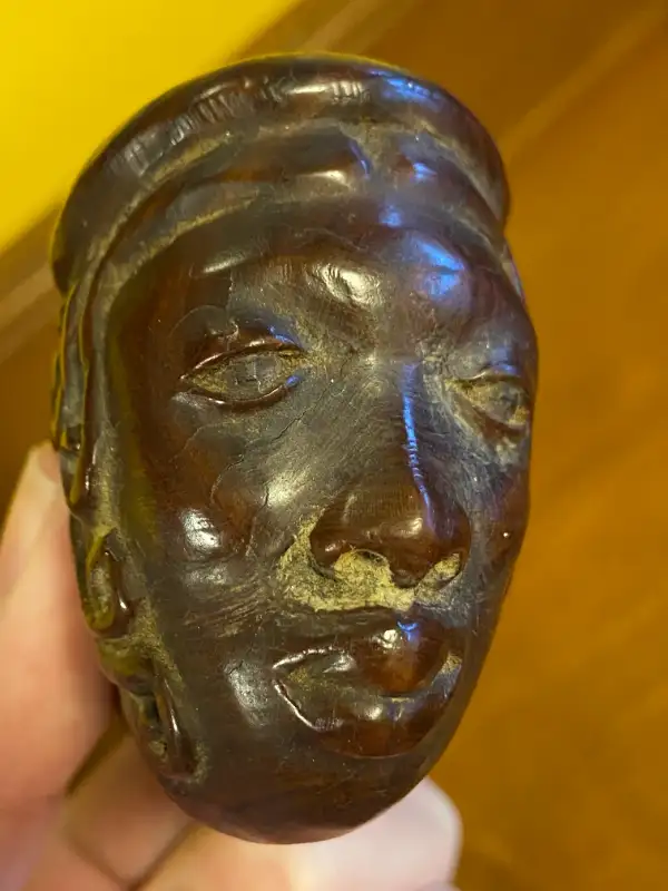Vintage Wooden Carved Folk Art Figural Face Head Smoking Pipe in Arts & Collectibles in Oshawa / Durham Region - Image 11