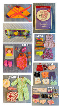 American girl clothes, shoes etc. 