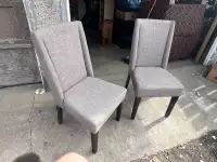 Two upholstered accent chairs 