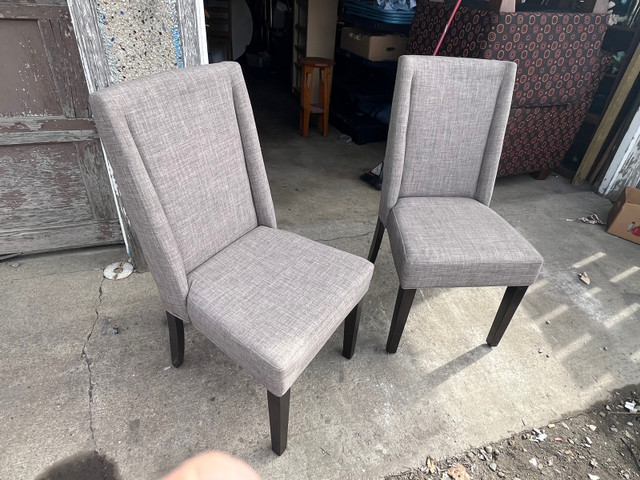 Two upholstered accent chairs  in Chairs & Recliners in La Ronge
