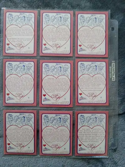 9  = I Love Lucy trading cards 1991, View more