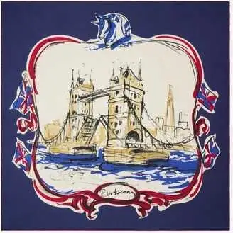Burberry Tower Bridge Cashmere Scarf, View more
