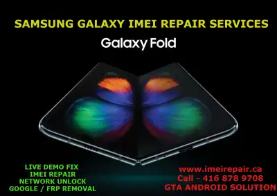 Blacklisted Blocked Samsung Galaxy Fold 4 Imei repair services. Instant to 1 hour repair time (busin...