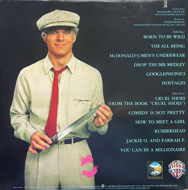 Vintage Steve Martin " Comedy is not Pretty " vinyl LP in Arts & Collectibles in City of Toronto - Image 2