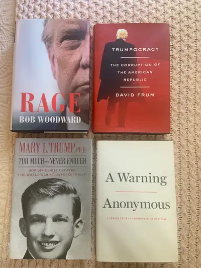4 POLITICAL ‘ TRUMP HARDCOVER BOOKS ‘, View more