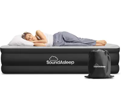 SoundAsleep Dream Series Luxury Air Mattress with ComfortCoil Te, View more