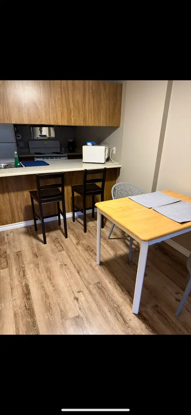 kitchen table and one chair