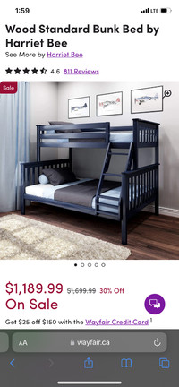 Bolles Twin Over Full Solid Wood Standard Bunk Bed by Harriet
